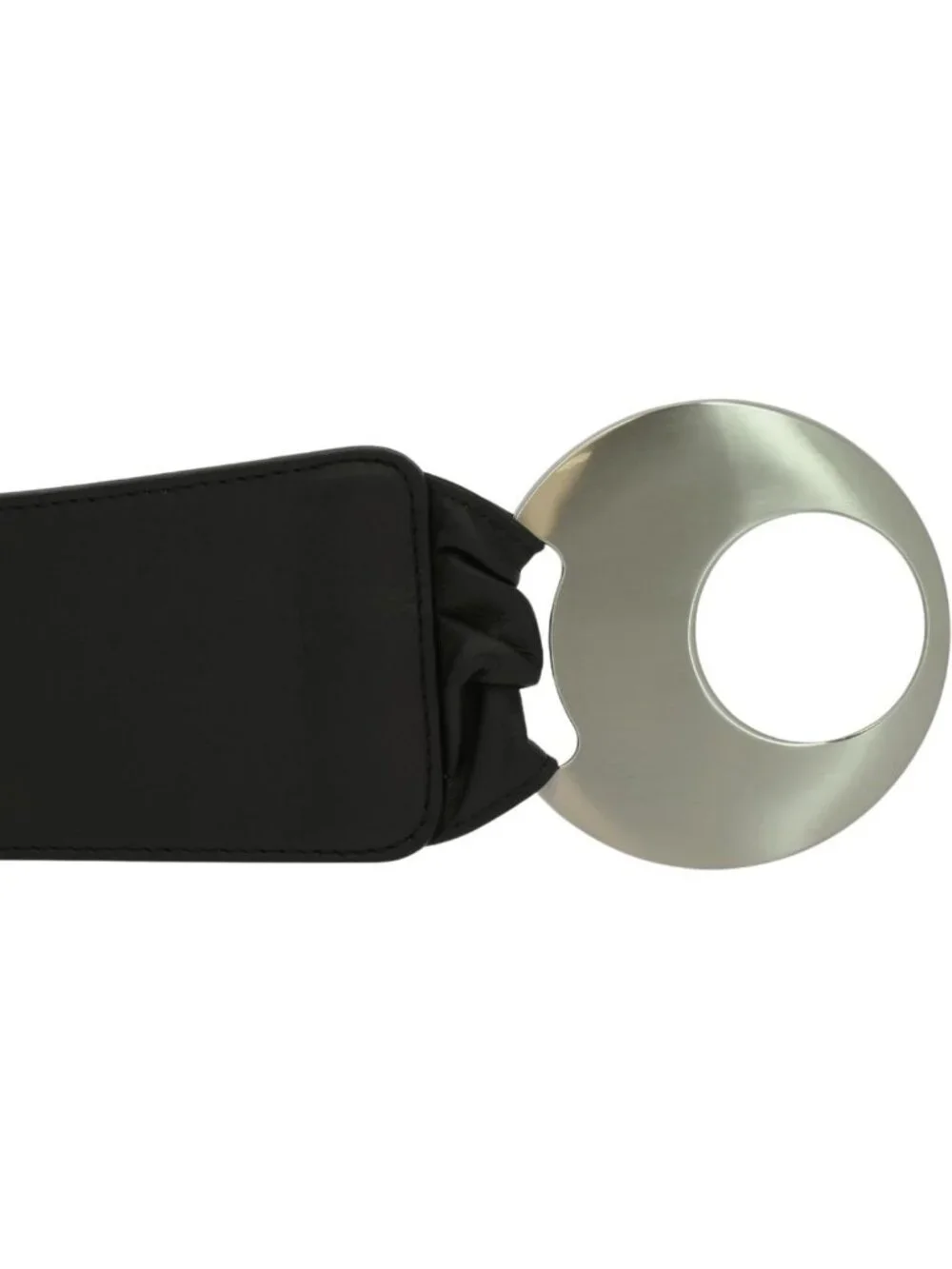 Stylish Women's Wide Genuine Leather Belt with Round Cross Buckle - Perfect